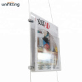 Acrylic  wall hanging collection box acrylic material magazine file wall hanging holder